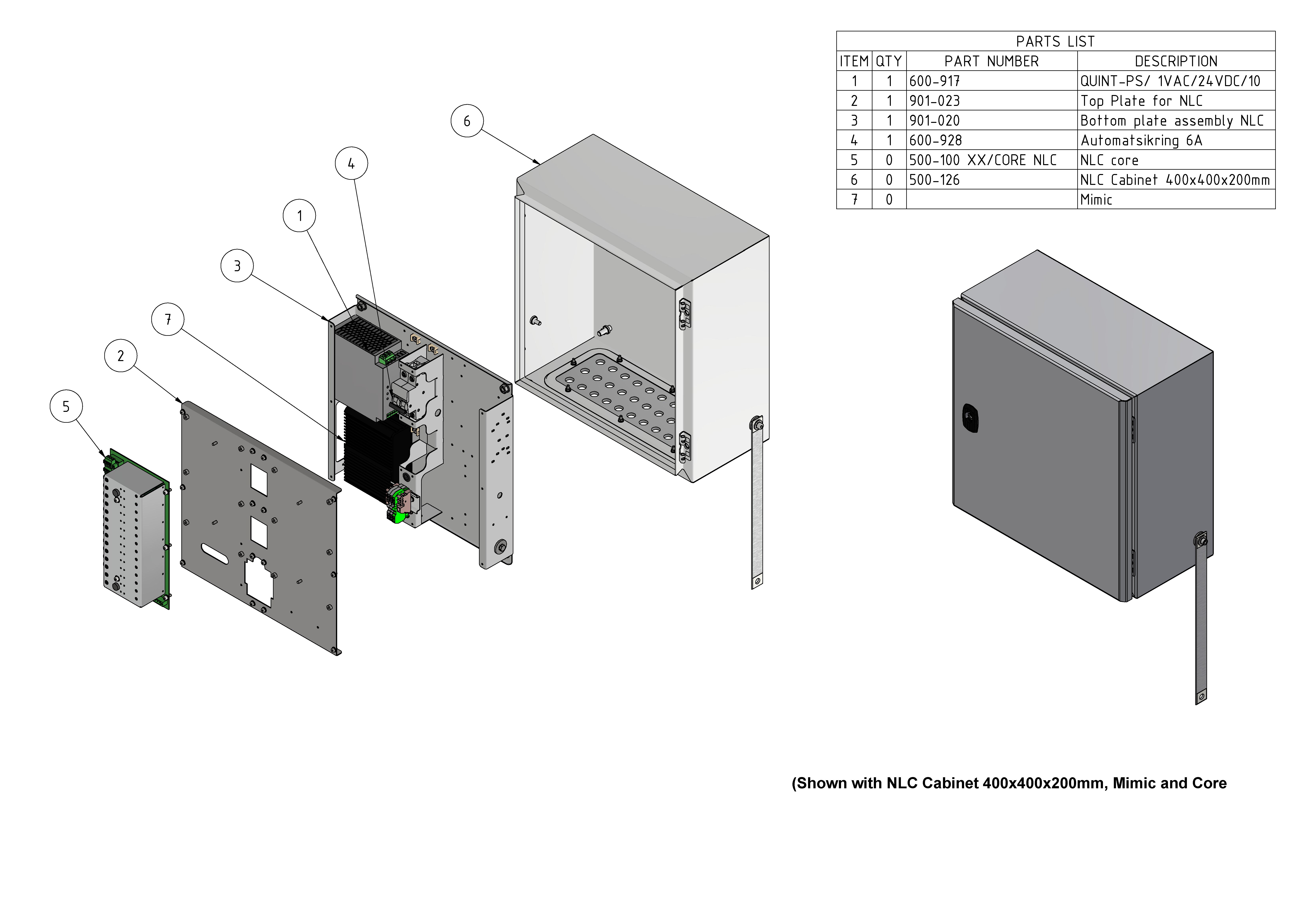 Full size NLC - Single AC power supply